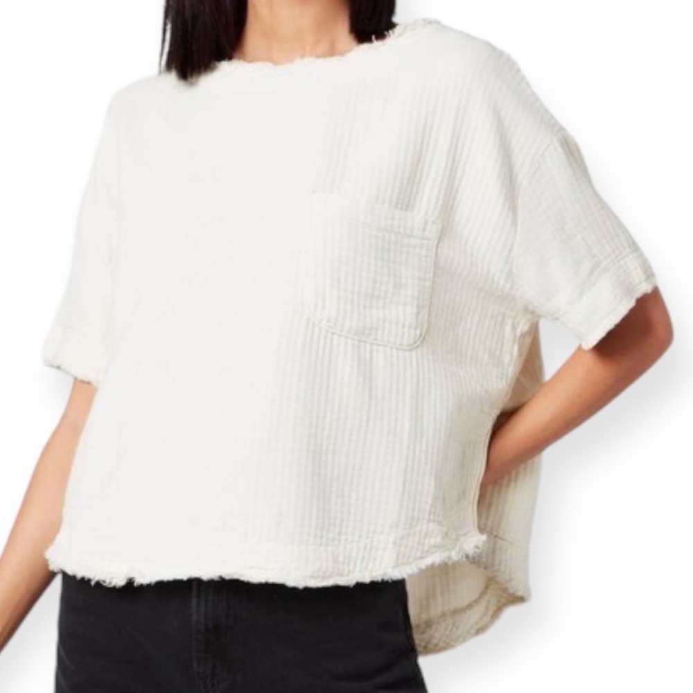 We The Free Cream Palo Alto Top